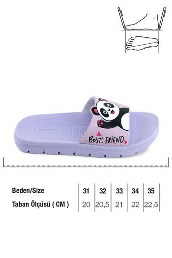GEZER Girl's Summer Pu Suitable for Wet Floor Home Bathroom Garden Pool Slippers