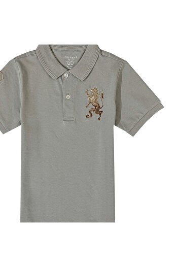 Giordano Junior Embroidery Short Sleeve Bold Polo
