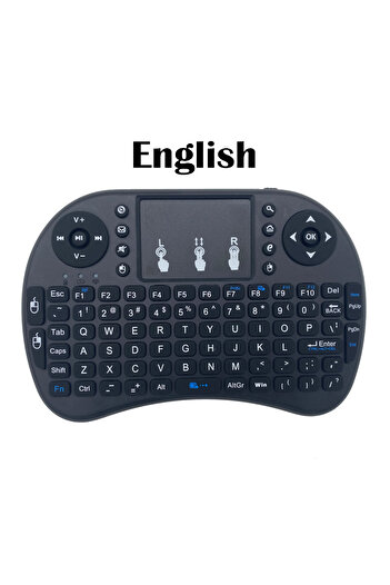 Choice Lithium Version English i8 Mini Wireless Keyboard 2.4G Handheld Touch Classic Black French Spanish R
