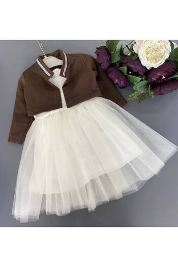 Prenses Peri Kids Kız çocuk abiye party elbise bolerolu