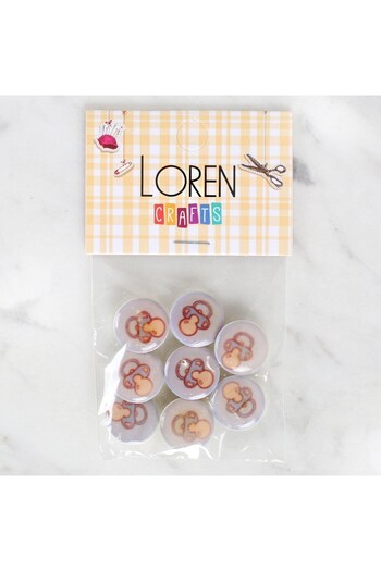 KNC Home Loren Crafts 8 Pack Pacifier Buttons - 1009