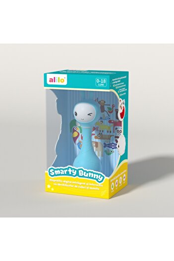 Alilo Smarty Bunny - Interactive bunny for babies, blue, RO/EN