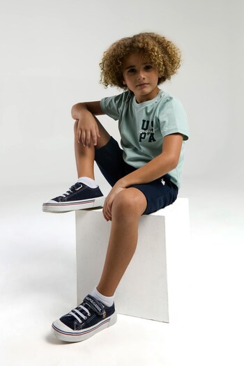 U.S. Polo Assn. U.S. Polo Assn. Boy's Licensed T-Shirt Bermuda Bottom Top Set