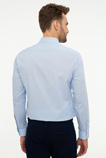 Pierre Cardin Cămașă albastră Slim Fit G021GL004.000862140 pentru bărbați