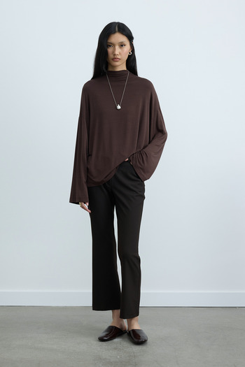 Suud Collection Bitter Brown Janet Flare Pants