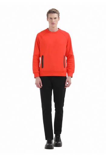 Ramsey Orange Crew Neck Sweatshirt