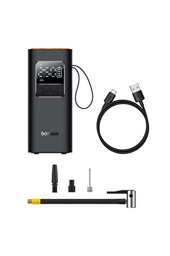 Baseus black Baseus Car Tire Wireless Air Pump Inflator Poratble Rechargeable Air Compressor For Car Motorc