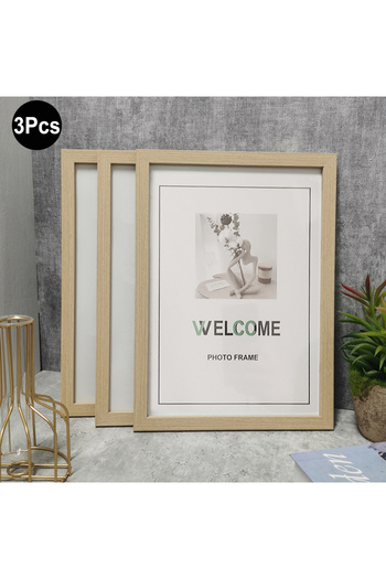 Choice 10 × 15 سم 4 × 6 بوصة 3 قطع من الخشب الملون 1 قطعة / 3 قطع إطارات صور معرض الحائط 15 × 20 20 × 25 إطار صور A4