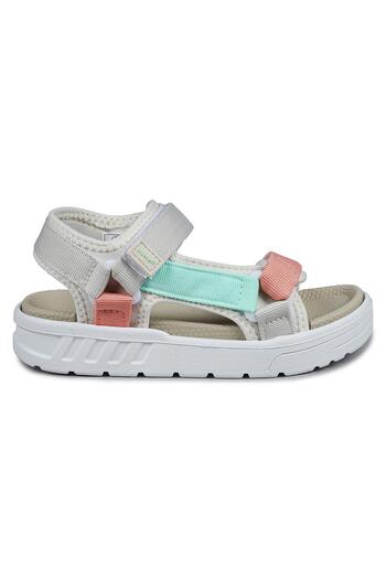 Jump 30072 Beige - Salmon Pink Velcro Girls' Daily Sandals