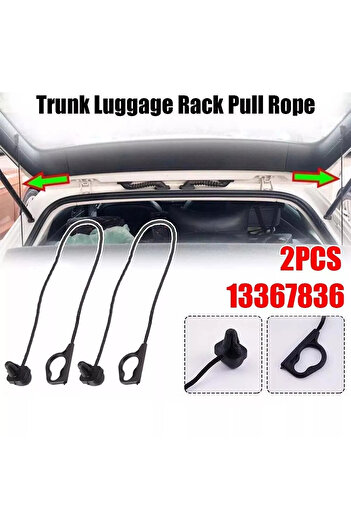Choice 2xParcel Shelf String Cord Straps For Opel for Vauxhall Corsa D 5Door Hatchback 07-15 for Vauxhal...
