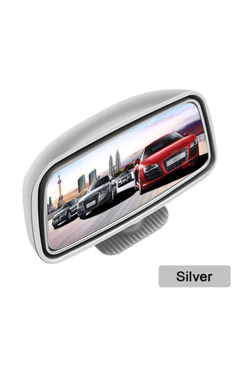 Choice Silver 1pc 360 Degree Adjustable Wide Angle Side Rear Mirror Blind Spot Convex Mirrors for Car Rever