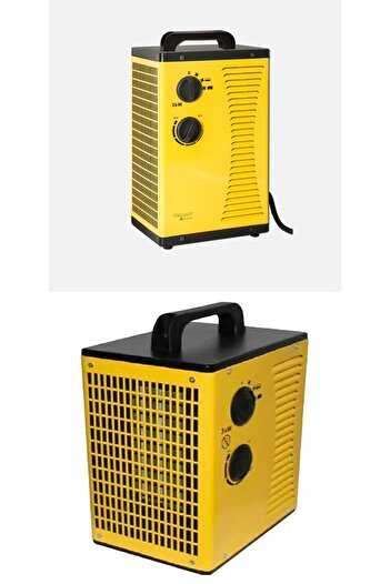 Magnotto Şantiye Isıtıcısı Sarı 3000W Sanayi Tipi Bina Atölye Garaj Karavan Geniş Alan Isıtıcı Güvenlik Systm