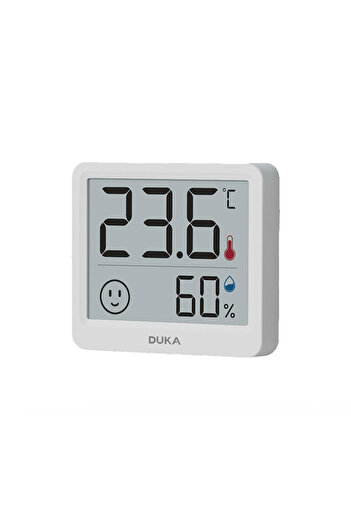 Choice 1pcs DUKA Atuman 2.5 Inch LCD Electronic Digital Temperature Sensor Humidity Meter Indoor Thermomete