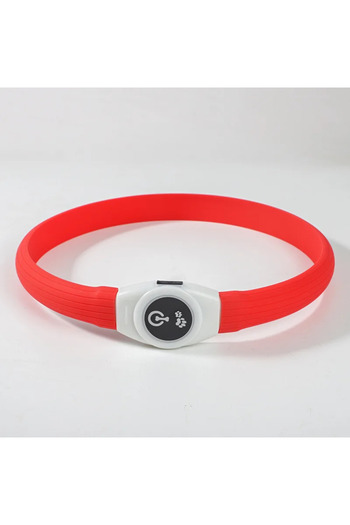 Choice 65CM Red Collar New Led Luminous Dog Collar PVC Waterproof , For Large Medium Small Dogs Collar Usb