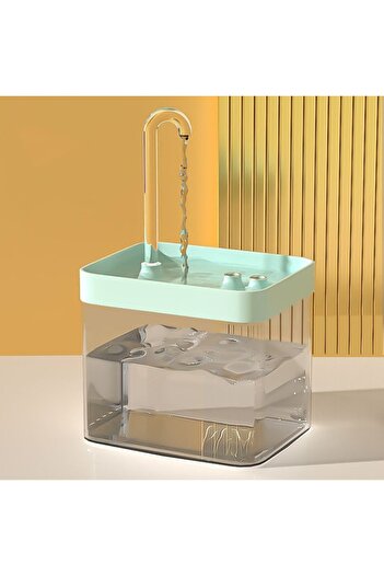 Choice Blue Cat Water Fountain Auto Filter Transparent Cat Drinker USB Electric Mute Recirculate Filtering