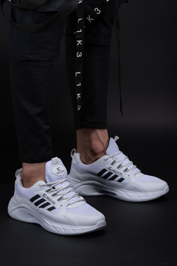 Riccon Torrine 001293   Model Unisex White Black Sneaker