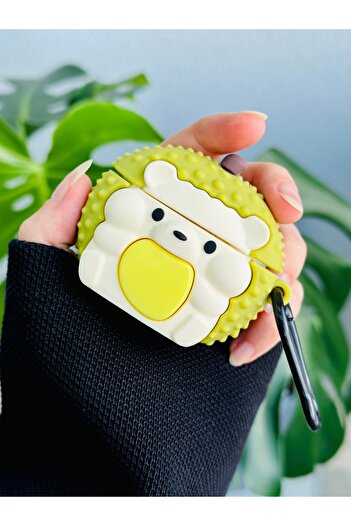 Go Aksesuar Thick Silicone Protective Case with Toy Design Compatible with AirPods 4Th Generation