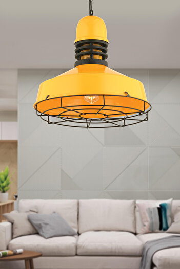 AG LightDesign Sarı Sarkıt Avize Yatak Odası Salon Mutfak Koridor Lamba