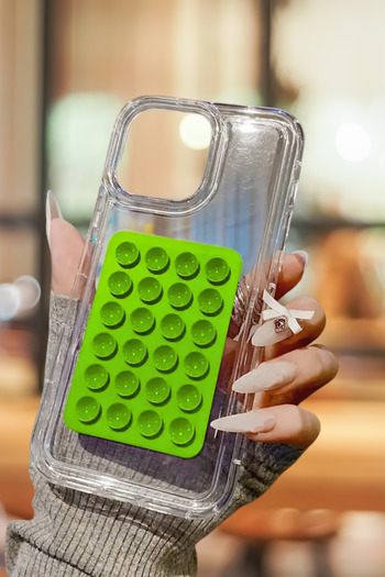 EWEC Set of Two |   Transparent Premium Phone Case and Phone Holder Silicone Suction Cup Compatible with iPhone 16 Pro