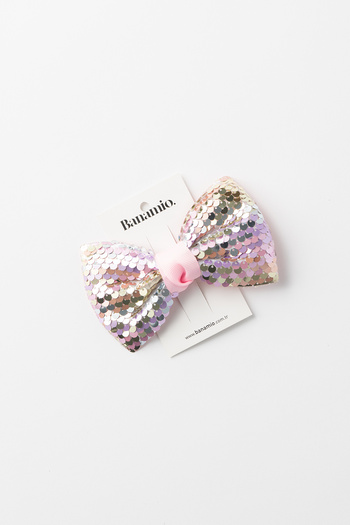 Banamio Sequined Bow Shaped Clip Buckle