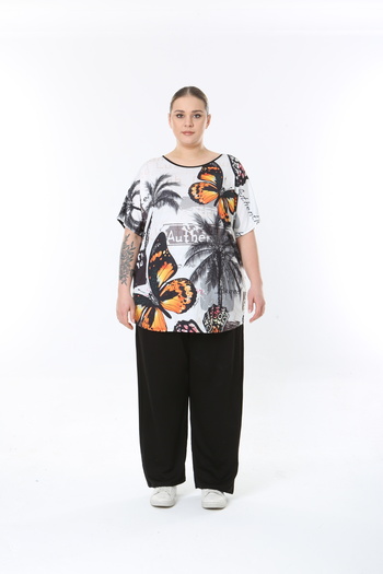 XL Modam Women's Digital Printed Lycra Large Size Tunic