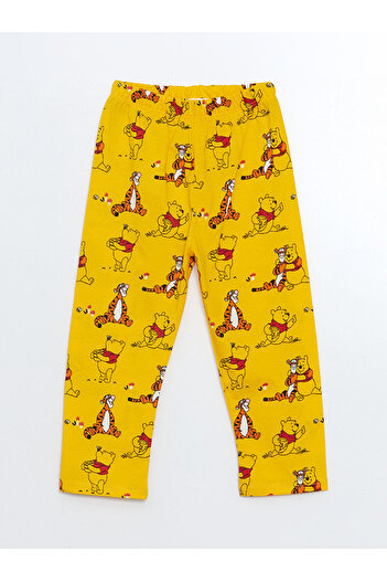 LC Waikiki LCW Kids Polo Yaka Winnie the Pooh Baskılı Erkek Çocuk Pijama Takımı