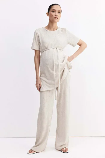 H&M MAMA 2-piece rib-knit set