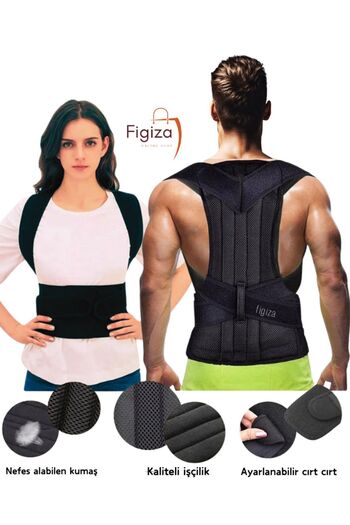 figiza Orthopedic Corset - Upright Posture with Underwire, Back-Waist Support and Anti-Hunchback