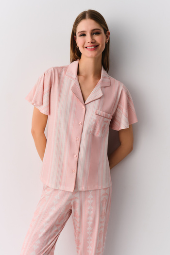 SUWEN Lady Masculine Pajama Set
