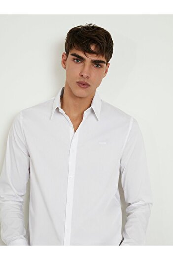 Guess LS SUNSET SHIRT Erkek Beyaz Gömlek M1YH20W7ZK1-G011