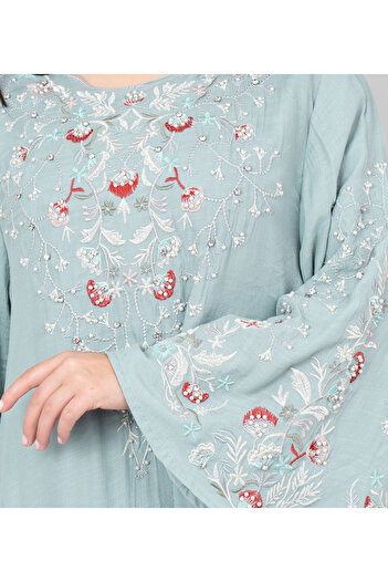 IKKXA Modern Embroidered Jalabiya