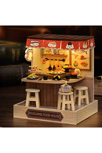 Choice QT-088 Doll House Kit Mini DIY Flower House Handmade 3D Puzzle Assembly Building Toys Home Bedroom D