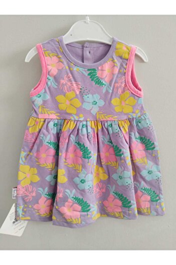 Store Çiçekli Kız Bebek Yazlık Elbise Plaj Deniz