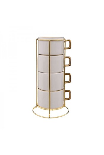 Secret de Gourmet Set of 4 cups with stand, Arya, 170 ml