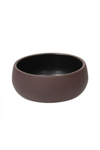 Tognana Set of 6 stoneware bowls, Elipse Moca Black, 12 cm