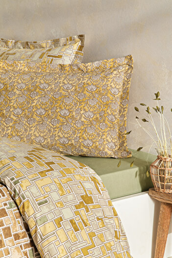 Puffy Riva Single Duvet Cover Set - Green