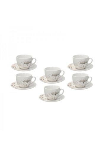 Tognana Set of 6 coffee or tea cups, Poesia, 220 ml