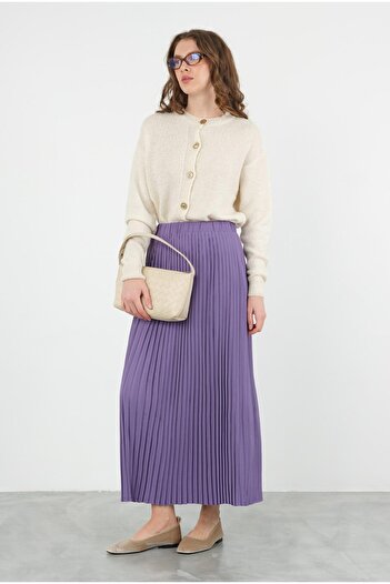 HEQA Fusta plisată Violet Pastel