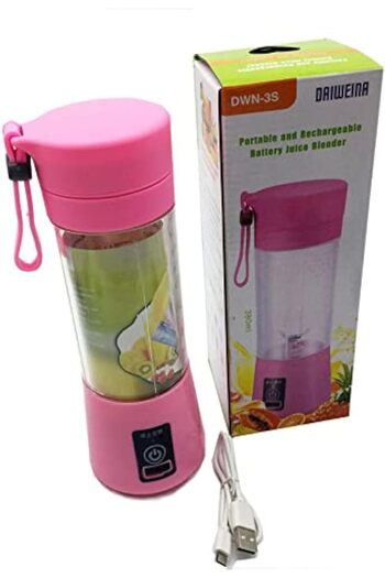 erorex Usb Mini Electric Fruit Juicer Handheld Smoothie Maker Blender Pink