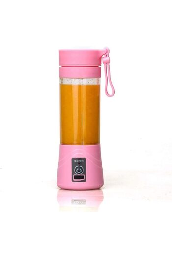 erorex Electric Fruit Juicer Handheld Smoothie Maker Blender Juice Cup Pink