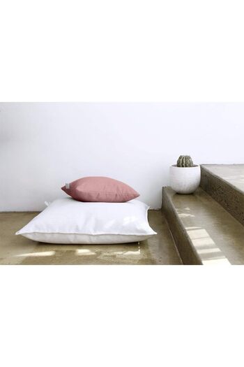 erorex Linen Square Decorative Cushion Microfiber Filler 45*45 Pink Am.102060400302 Kun