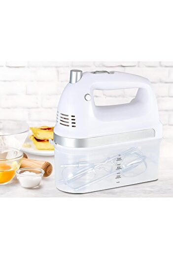 erorex 7-Speed 150W 600Ml Storage Box Kitchen Hand Held Electric Food Mixer, Semi-Automatic Rotary Egg