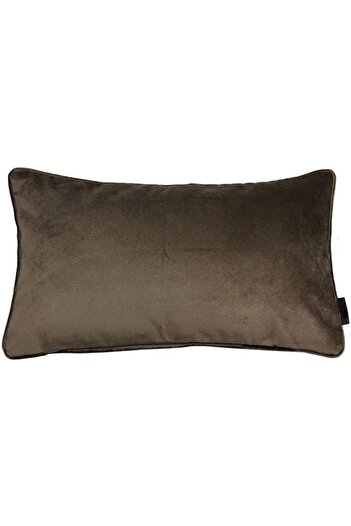 erorex Velvet Plain Matt Decorative Cushion Filled 50X30Cm Mocha
