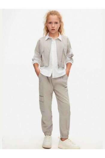 Zekids Girl's Waist Elastic Leg Trousers
