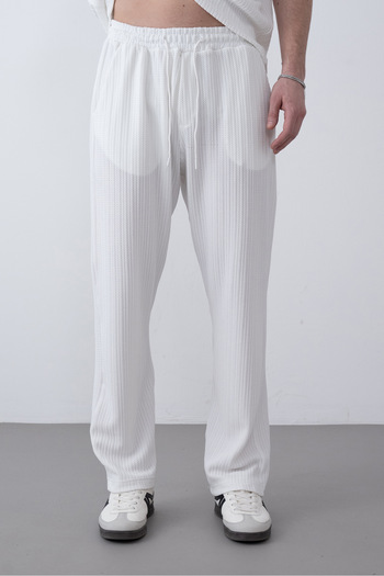 İLKCET MODA Knitted Baggy Men's Casual Pants