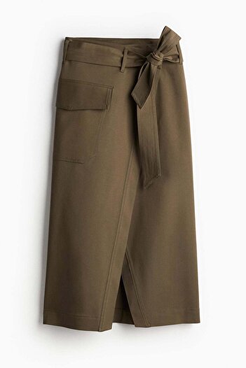 H&M Tie-belt wrap skirt