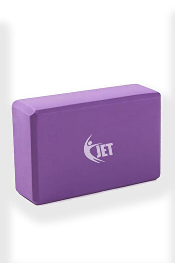 Jet Purple Yoga Brick and Exercise Balance Block Pilates and Yoga