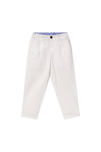 Giordano Kids Linen Cotton Capri Pants: Elastic Waist, Tapered fit