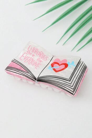 New Obsessions Love Book Pink Acetate Latch Buckle