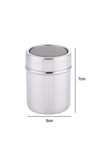 Choice1 1pcs Powder cans Cappuccino Mold Stainless Steel Coffee Shaker Fancy Coffee Printing Model Coffee Si